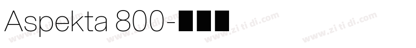 Aspekta 800字体转换